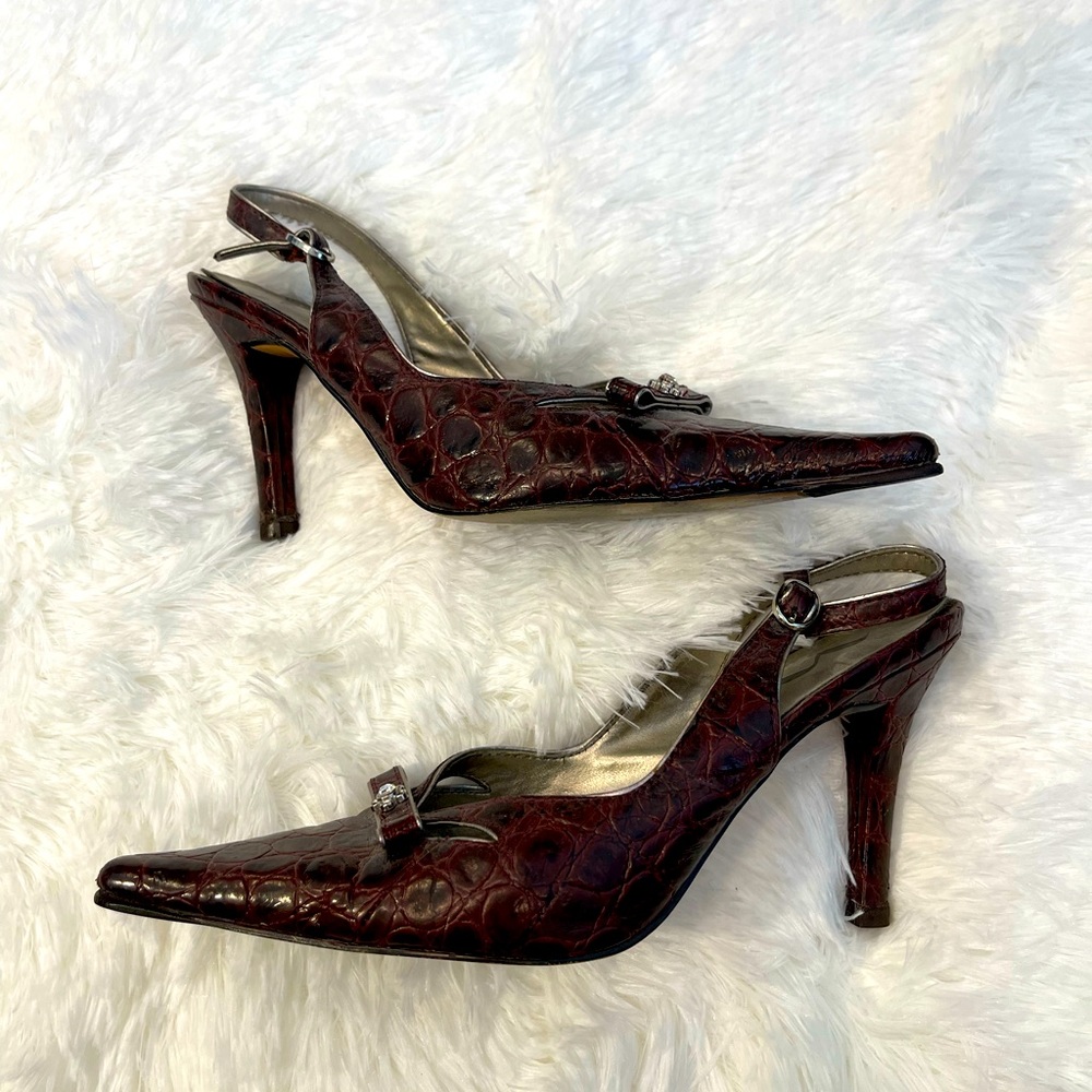 Nina Leather Heels